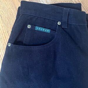Vintage Lauren Ralph Lauren Black Jeans Classic Preppy Made in Taiwan Quality